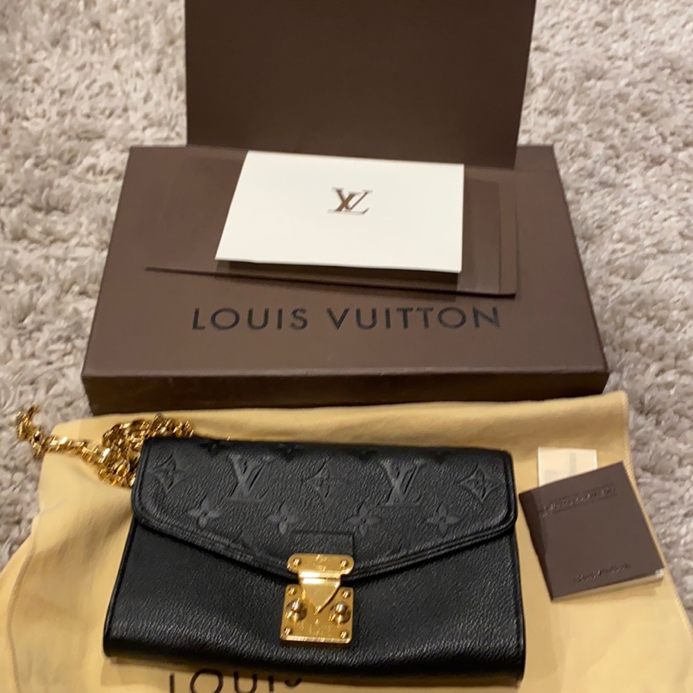 Louis Vuitton Empreinte Pochette Saint Germain Black